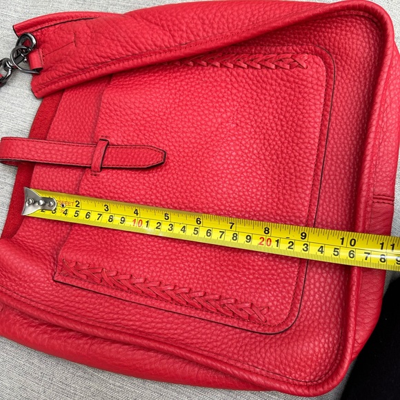 Rebecca Minkoff Unlined Feed Pebbled Leather Red - Picture 5 of 8